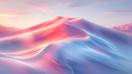 Digital technology pink and blue dune poster background