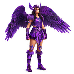 Naklejka premium Valholla the Violet Valkyrie