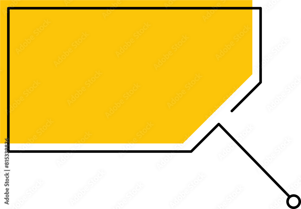 Fototapete callout box shape design element vector