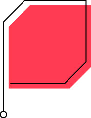 Callout Box Shape Design Element Vector