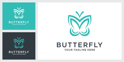 Butterfly vector logo design template