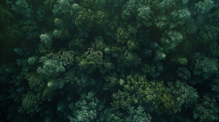 Obraz premium Green natural forest aerial view Environment concept : Generative AI