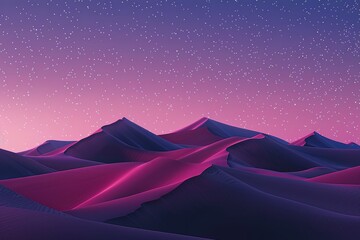 Purple colored sand dunes