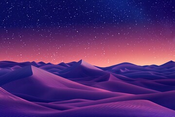 Landscape of sand dunes in desert