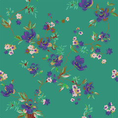 abstract, vector, monochrome, big flowers, all over textiles design, illustration digital image can be used for wrapping paper