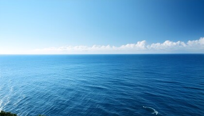 Fototapeta premium a soothing ocean view with gentle blue illumination