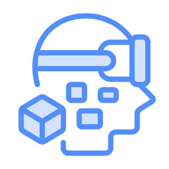 Person Icon With Linear Color Style 