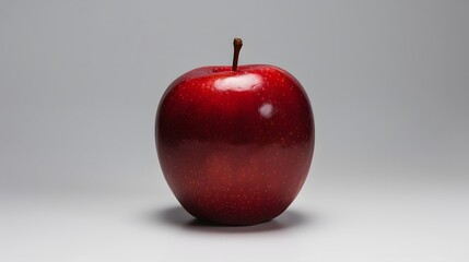 Nature's Gift: An apple on a white background, showcasing the beauty of nature's bounty. 3D. Realistic. Printing. Generate AI.