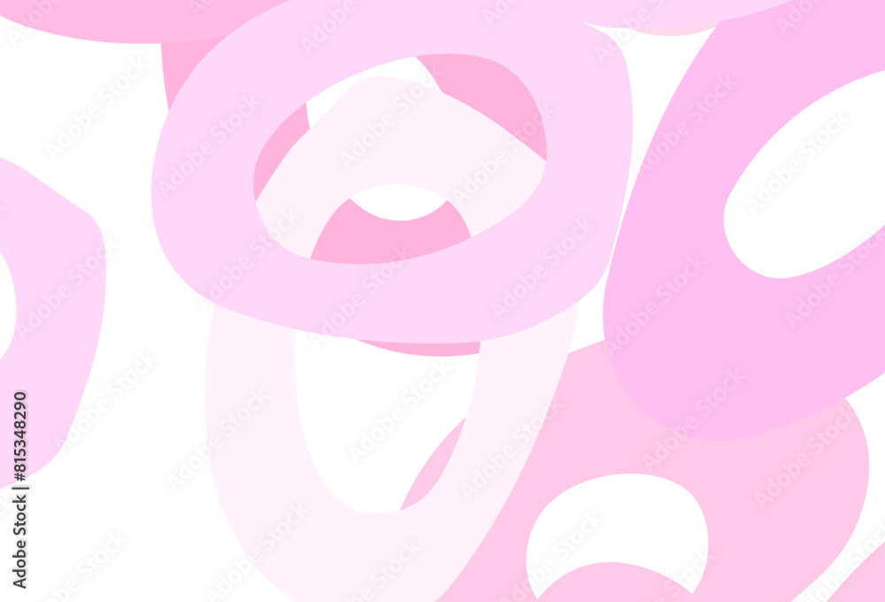 Poster light pink vector texture with disks.
