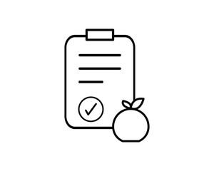 Nutrition icon vector symbol design illustration