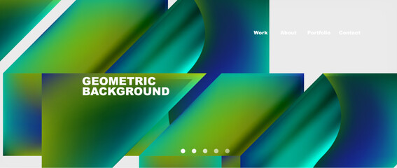 Minimal geometric web site page template design. Vector Illustration For Wallpaper, Banner, Background, Card, Book Illustration, landing page