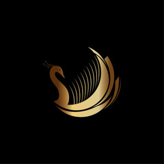 Minimalist Luxury Peacock Logo