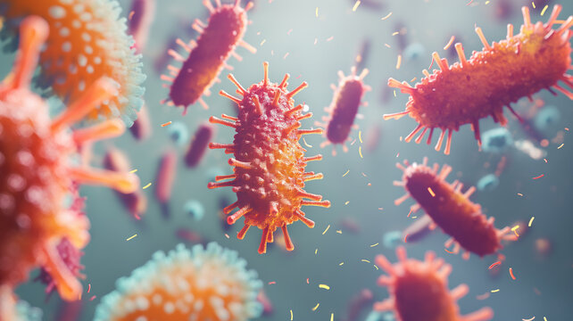 Abstract bacteria probiotics gram positive bacteria