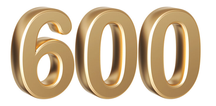 Golden glitter number 600