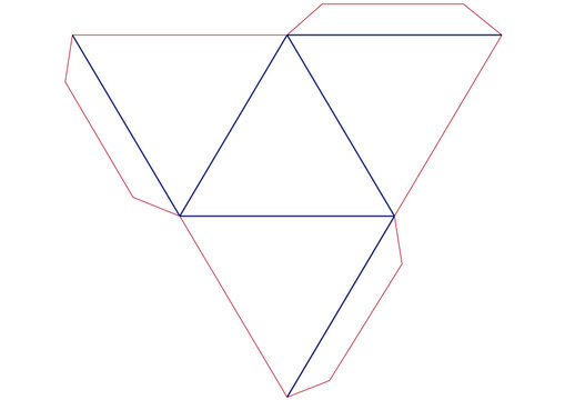 VECTOR DE FIGURA GEOMETRICA TRIAGULO  CORTE