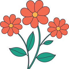 Flowers vector illustration clip art