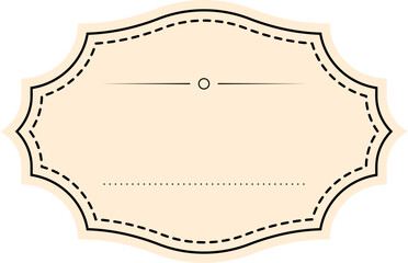 Vintage Book Label Design Element Vector