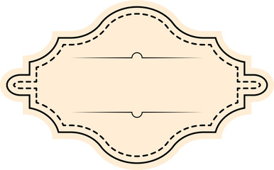 Vintage Book Label Design Element Vector