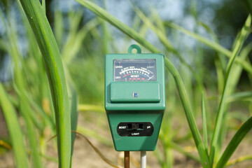 Measure soil with three way agricultural digital device