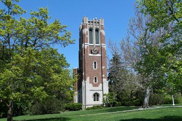 Michigan State University has a campus of 5,300 acres, with its academic buildings in a park-like...