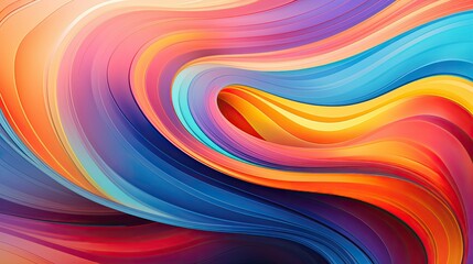 Abstract wavy background with swirling vortex shapes in vibrant colors