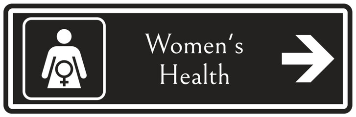 Women's health sign