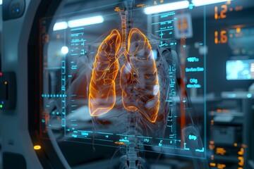 Detailed 3D Model of Thoracic Cavity for Radiation Therapy Simulation of Lung Cancer Treatment