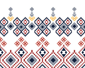 abstract Traditional geometric ethnic fabric pattern ornate elements with ethnic patterns design for textiles, rugs, clothing, sarong, scarf, batik, wrap, embroidery, print, curtain, carpet, wallpaper