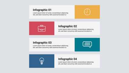 Vector infographic design template with 4 options or steps