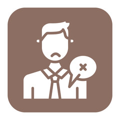 Disrespect icon vector image. Can be used for Generation Gap.