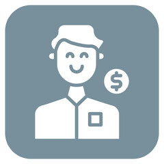 Client Male icon vector image. Can be used for Gig Economy.