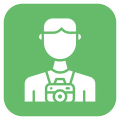 Photographer icon vector image. Can be used for Gig Economy.