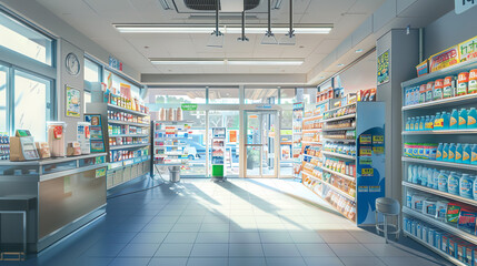 コンビニの店内のイメージ02