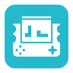 Handheld Game icon vector image. Can be used for Game Design.