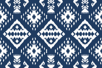 Navajo pattern, Ikat paisley embroidery, geometric ethnic oriental seamless pattern.Aztec style. illustration.design for texture,fabric,clothing,wrapping,textile