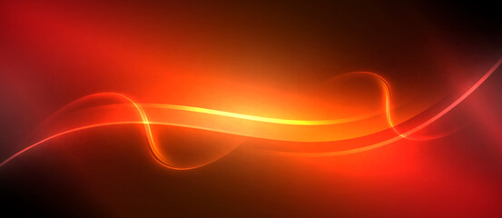 Amber and orange hues blend in a fiery font against the black backdrop, resembling a gas geologic phenomenon. The heatwave creates a mesmerizing horizon in a calm space, creating striking graphics