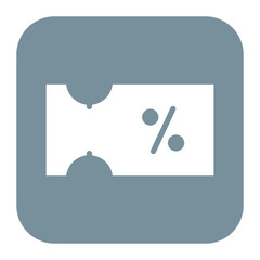 Discount Coupon icon vector image. Can be used for Game Development.