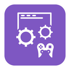 Game Engine icon vector image. Can be used for Game Development.