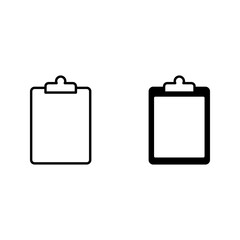 Clipboard icon. sign for mobile concept and web design color editable