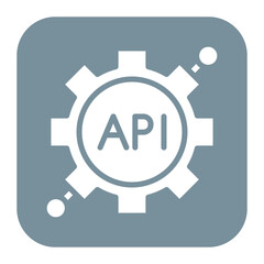 Api icon vector image. Can be used for New Media.