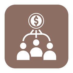 Crowdfunding icon vector image. Can be used for New Media.