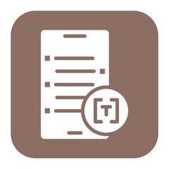 Text icon vector image. Can be used for New Media.