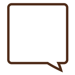 Naklejka premium 四角吹き出し１