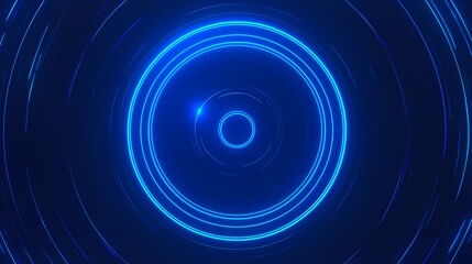 Obraz premium Digital technology blue and black spiral lines poster PPT background