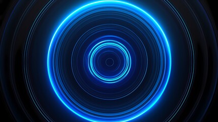 Digital technology blue and black spiral lines poster PPT background