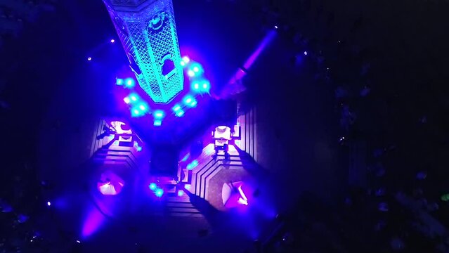 Dervishes spinning in the historical clock tower