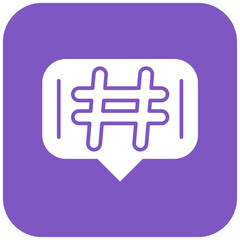 Hashtags icon vector image. Can be used for Copywriting.