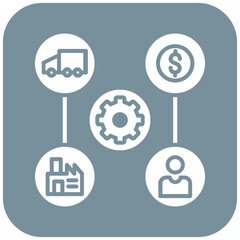 Circular Supply Chain icon vector image. Can be used for Economy.