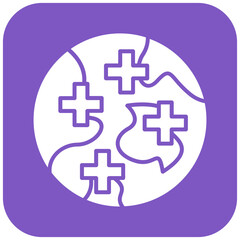 Healthy Earth icon vector image. Can be used for Economy.