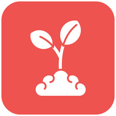 Material Grown icon vector image. Can be used for Bioengineering.